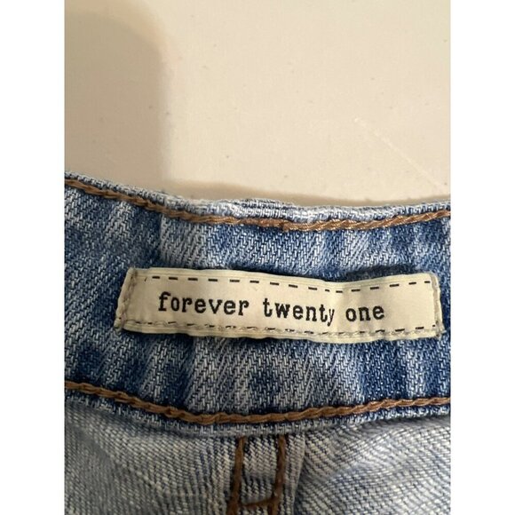 Forever Twenty One 21 Sz 26 Jean Denim Cut Off Frayed Hem Short - Picture 7 of 9